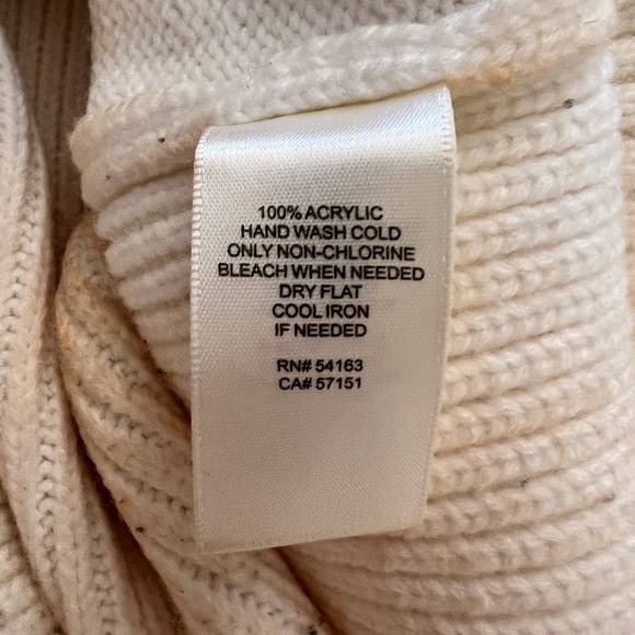 Eliza J Cream Cable Knit Sweater Dress with Bell Sleeves - Size Small - Picture 7 of 10